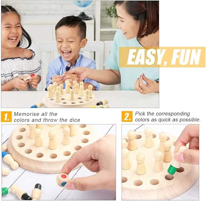 Wooden Memory Match Stick Chess