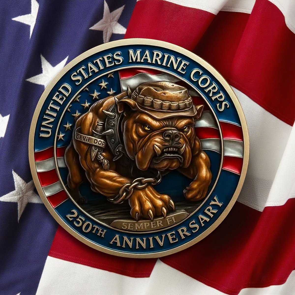 United States Marine Corps 250th Anniversary Coin