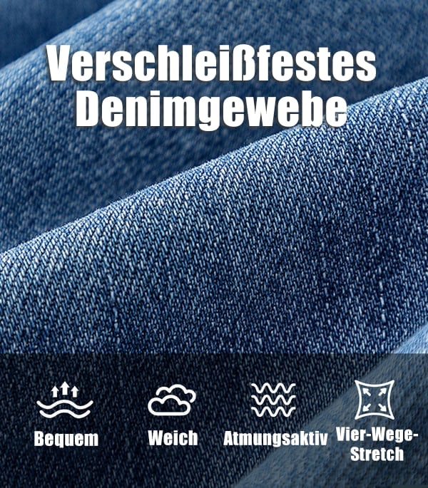 Damen Hochtaillierte, Gewaschene, Weite Baggy-Strickjeans mit Stretch und Mehreren Taschen – Bequeme Freizeit-Denim💥Kostenloser Versand