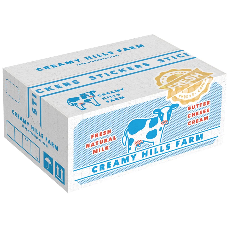 🔥Miniature Shipping Box Flake Sticker Set