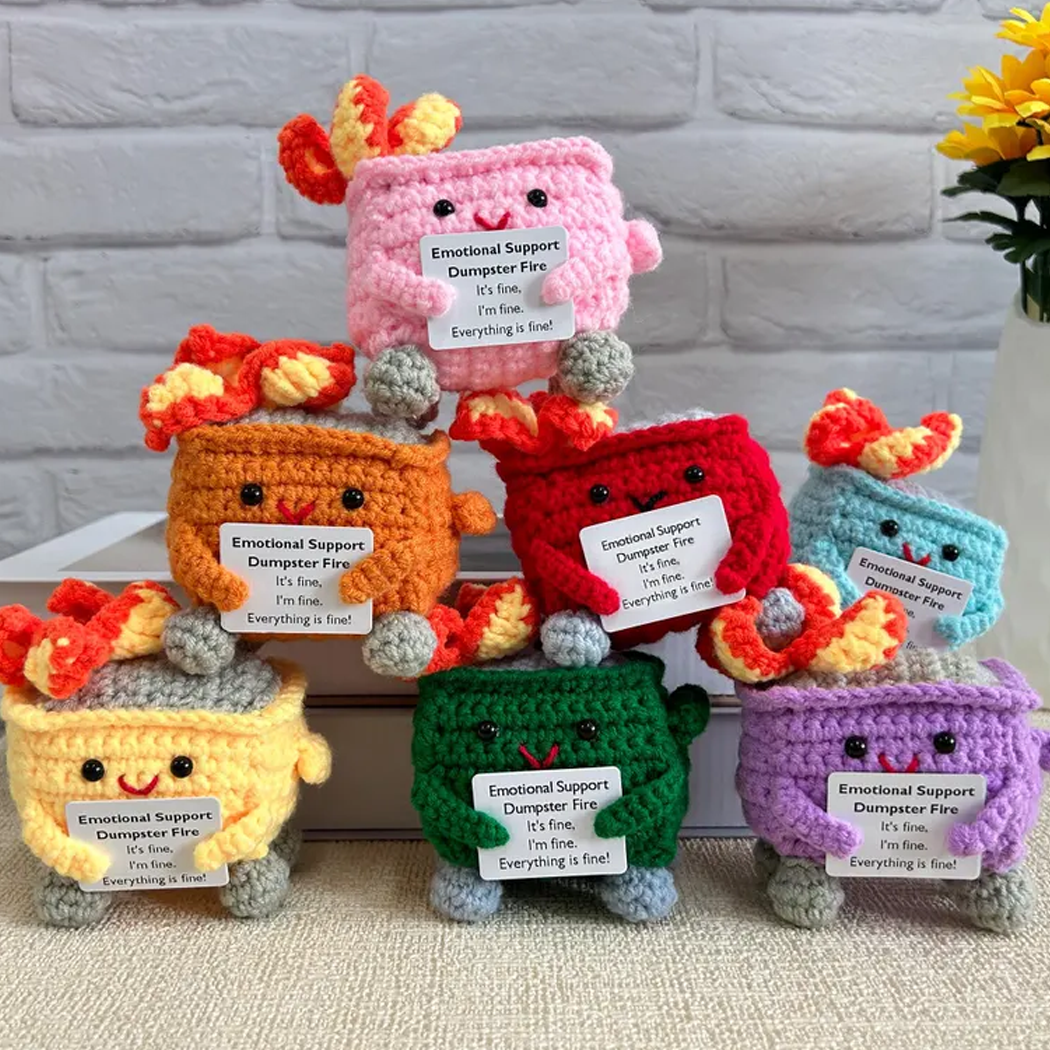 🔥Crochet Dumpster Raging Fire