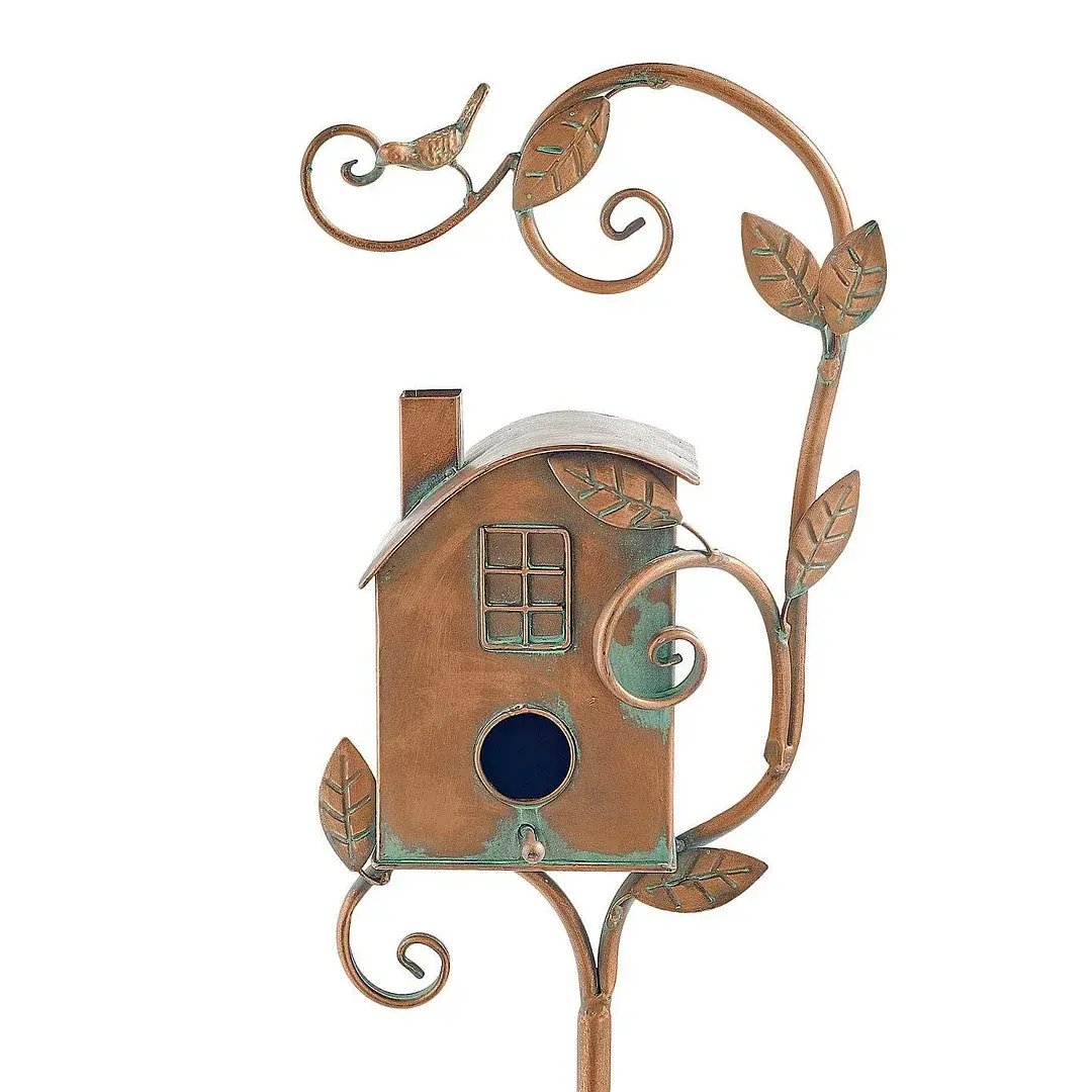 Last Day 70% OFF- ❤️Handmade Metal Birdhouse Garden Stakes- Buy 2 Free Shipping