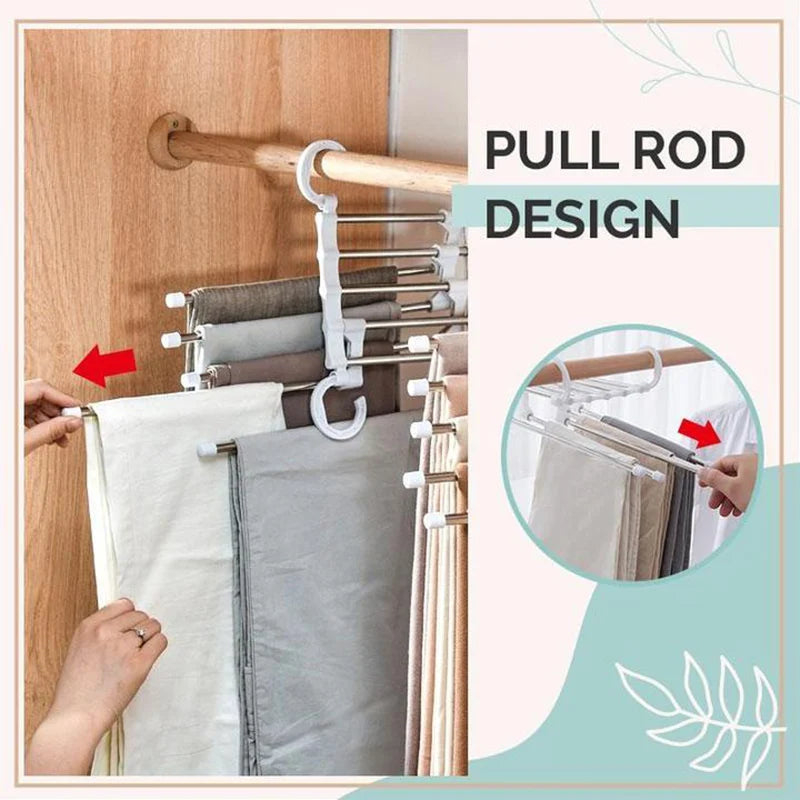 (🌲Hot Sale- SAVE 49% OFF) Magic Pants Hangers Space Saving, Buy 2 Get 1 Free NOW!