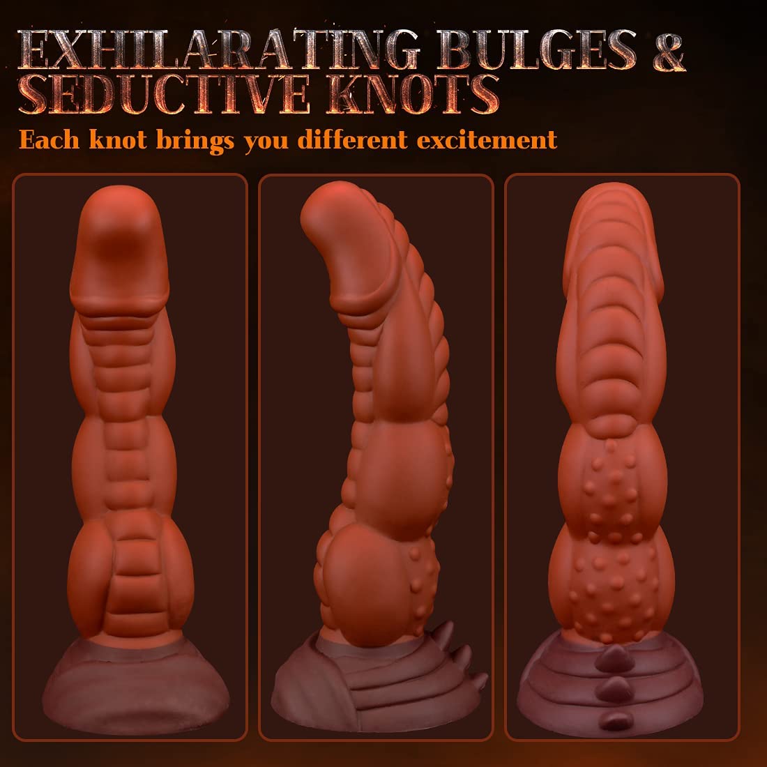 Ladies Masturbation Vaginal Anal Stimulation 8.5 Inch Realistic Alien Dildo Adult Sex Toy - YJ-04