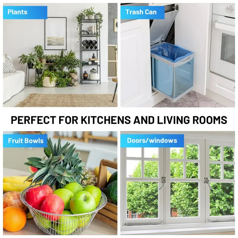 🎁TikTok Last Day Sale - 70% OFF🔥(1 Device + 5 Refills)Fruit Fly Traps for Indoors,Gnat Traps for House Indoor Plug-in Light for Flies