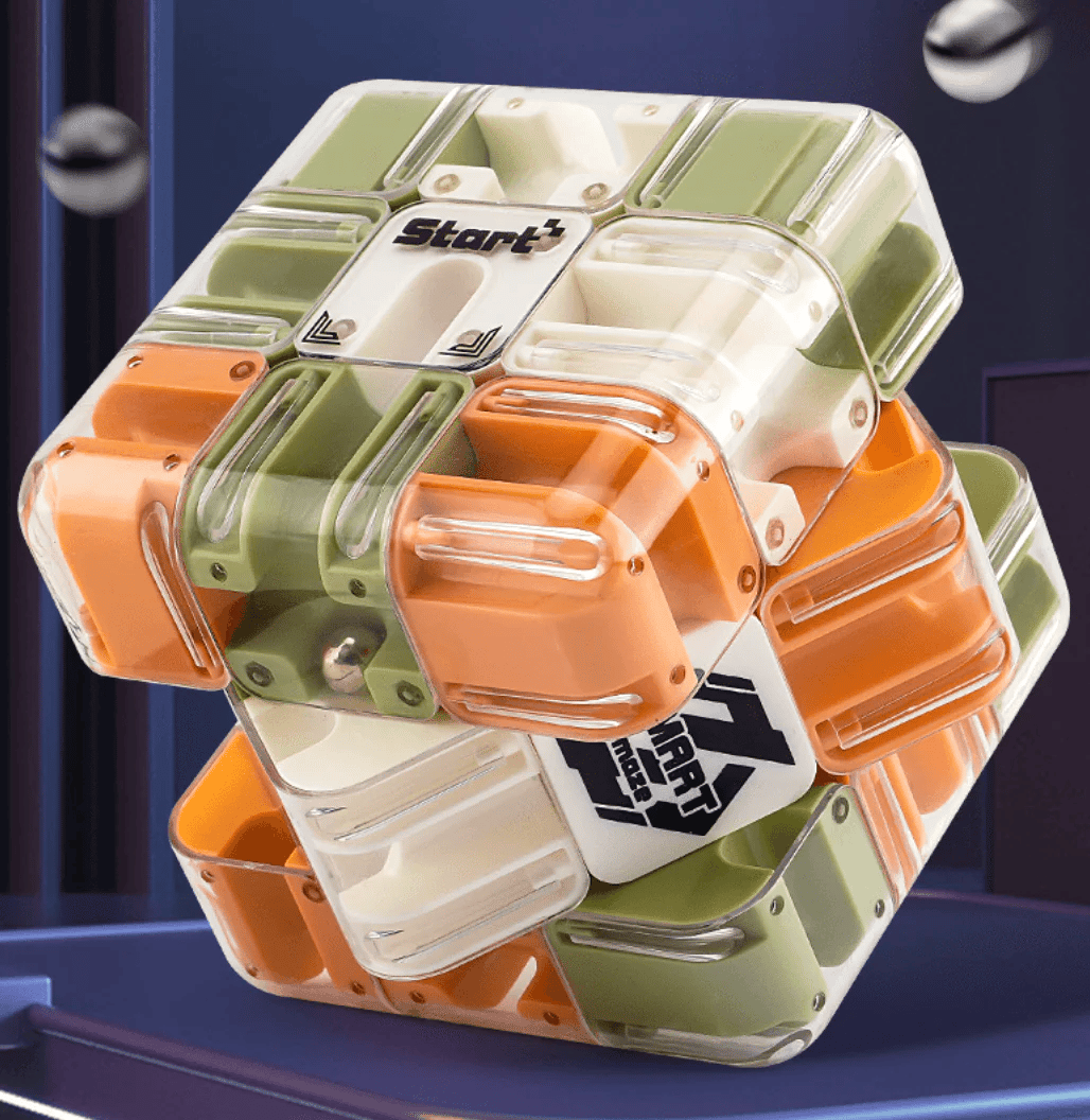 Großes Labyrinth 3D-Puzzle Labyrinthwürfel – spannendes Denkspiel
