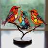 🔥Last Day 50% OFF🎉Birds on Branches Stained Glass Ornaments