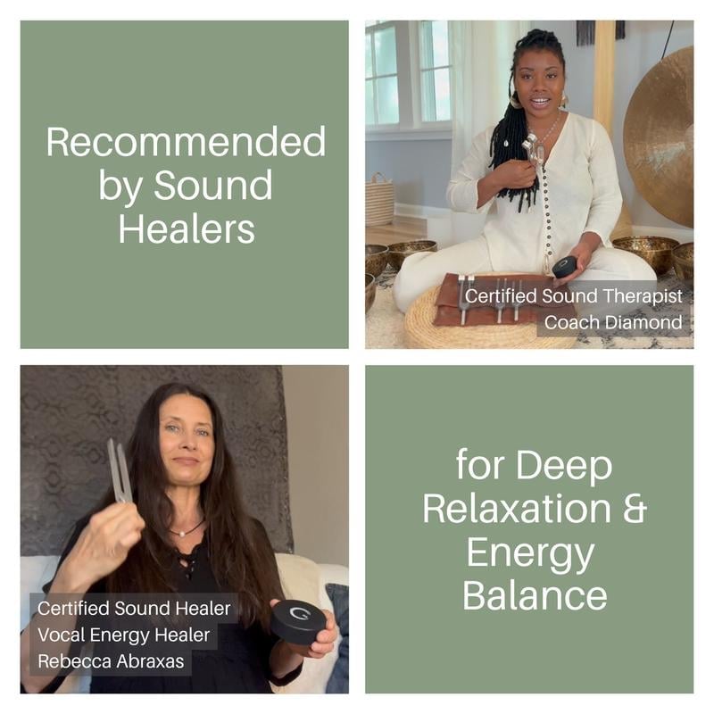 🎄TikTok Christmas Sale -70% OFF✨Resonance Sound Healing Tuning Fork Set – 128Hz, 136.1Hz, 256Hz, 384Hz with Activator