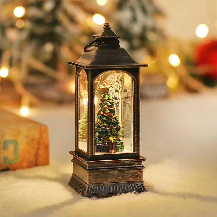 🎅Limited Time 49% OFF🎁New Christmas Luminous Water Filled Small Wind Lamp