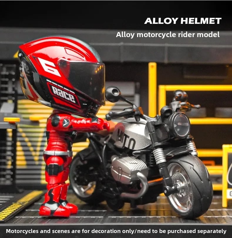 🎁TikTok Last Day Sale - 70% OFF🔥🏍️Motorcycle Rider Model Toy