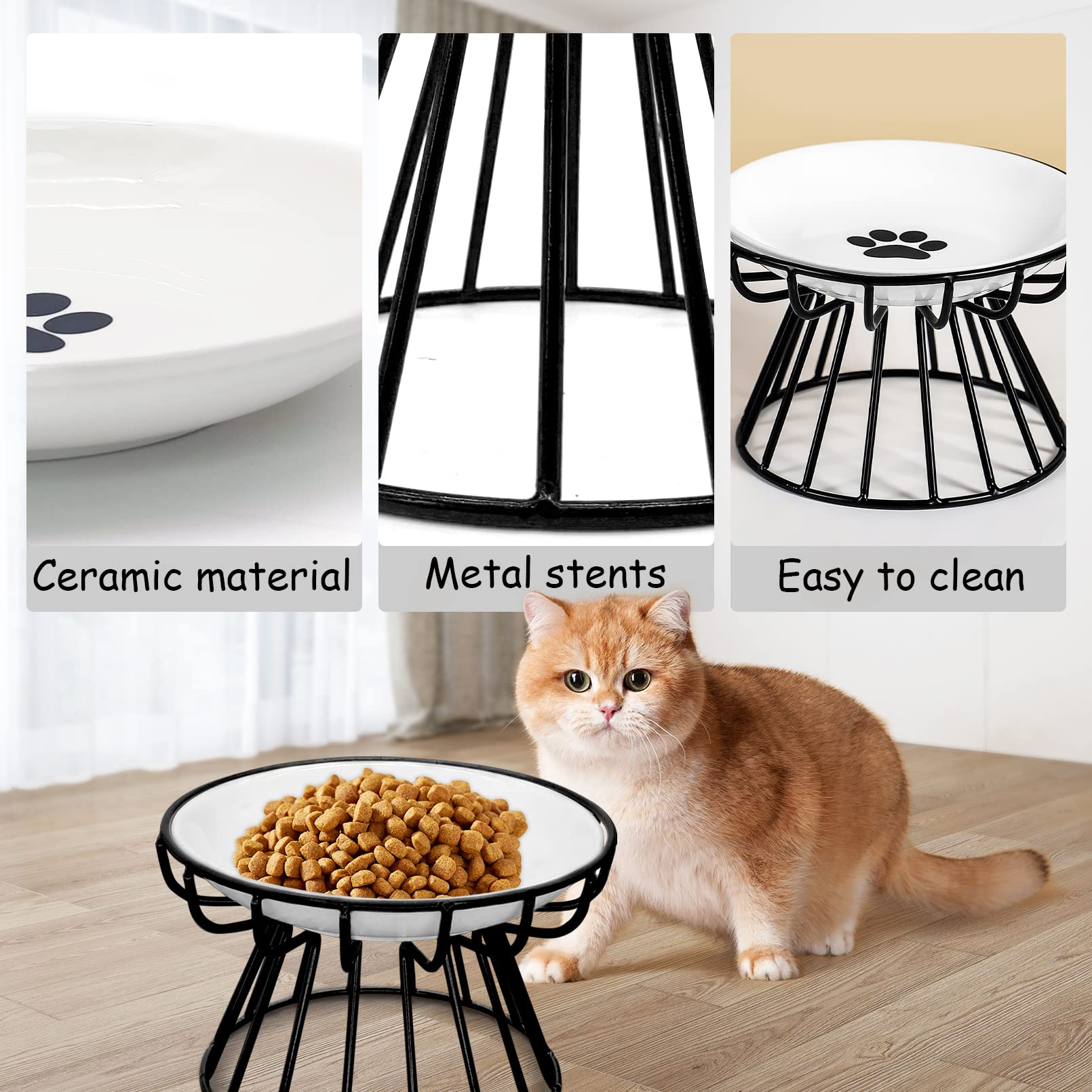 (🔥Last Day Promotion-70%OFF)🥣Whisker-Friendly Anti-Vomit Cat Plate ✨BUY 2 FREE SHIPPING