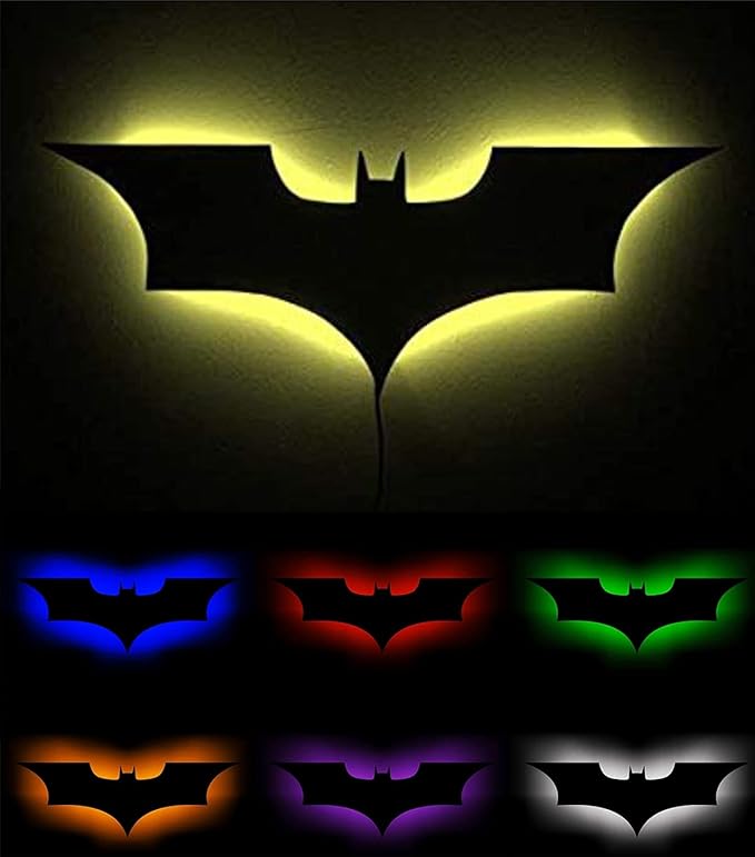 🎁TikTok Last Day Sale - 70% OFF🎉16 colors 3D creative superhero LED atmosphere wall light⚡🦇