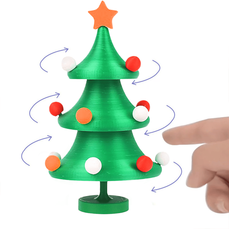 🎄TikTok Christmas Sale - 70% OFF✨3D Printed Dancing Christmas Tree Decompression Toy