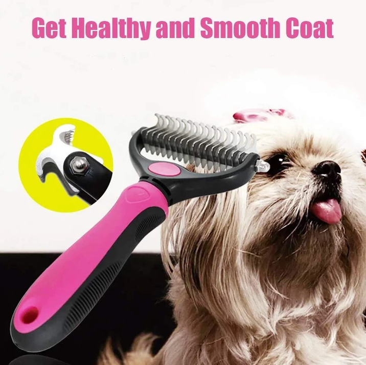 Summer Hot Sale 48% OFF-Pet Pro Grooming Tool- Dual-sided Comb(🔥Buy 2 Get 1 Free)