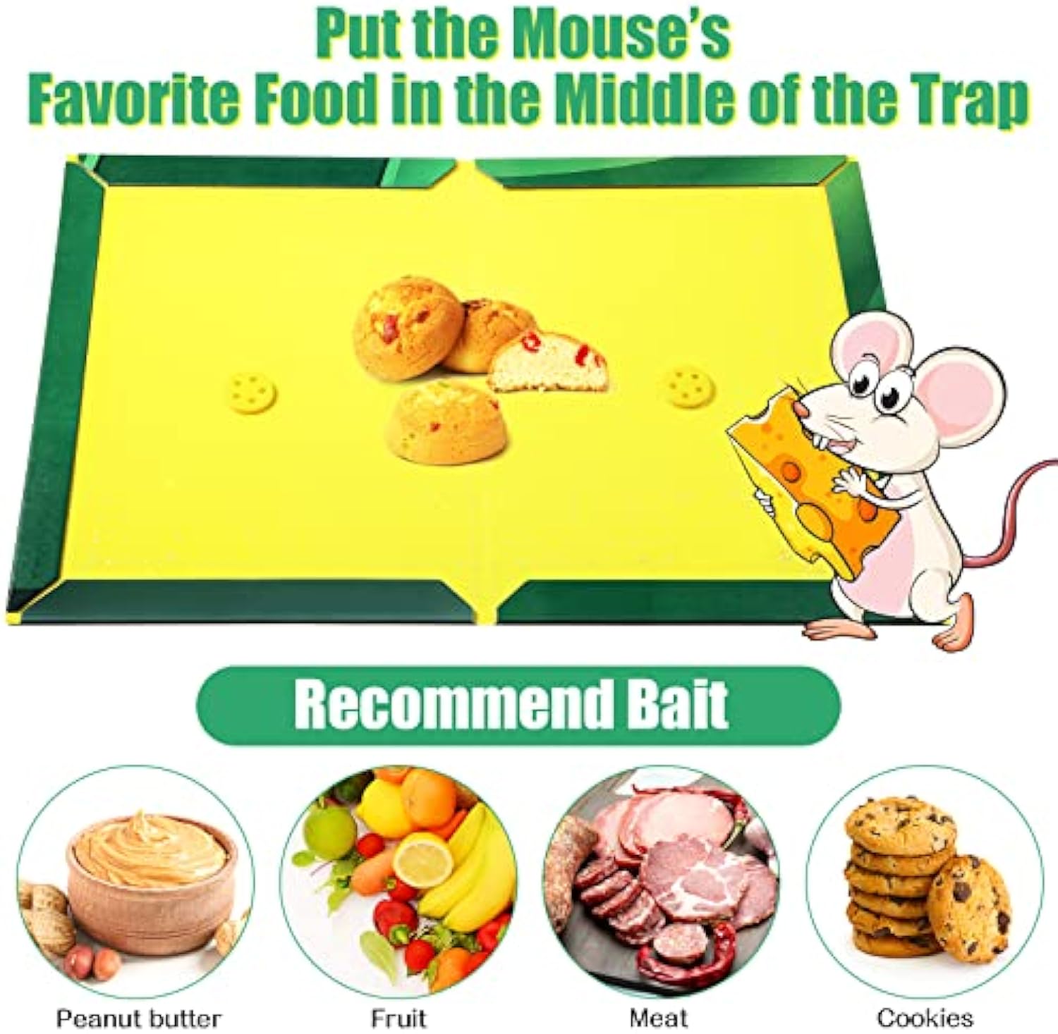 🔥Last Day Promotion - 50% OFF🎁 Mouse🐭 Glue Traps Large Size Mouse Traps Sticky Pad