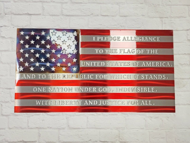 🔥Handmade Pledge Of Allegiance Flag