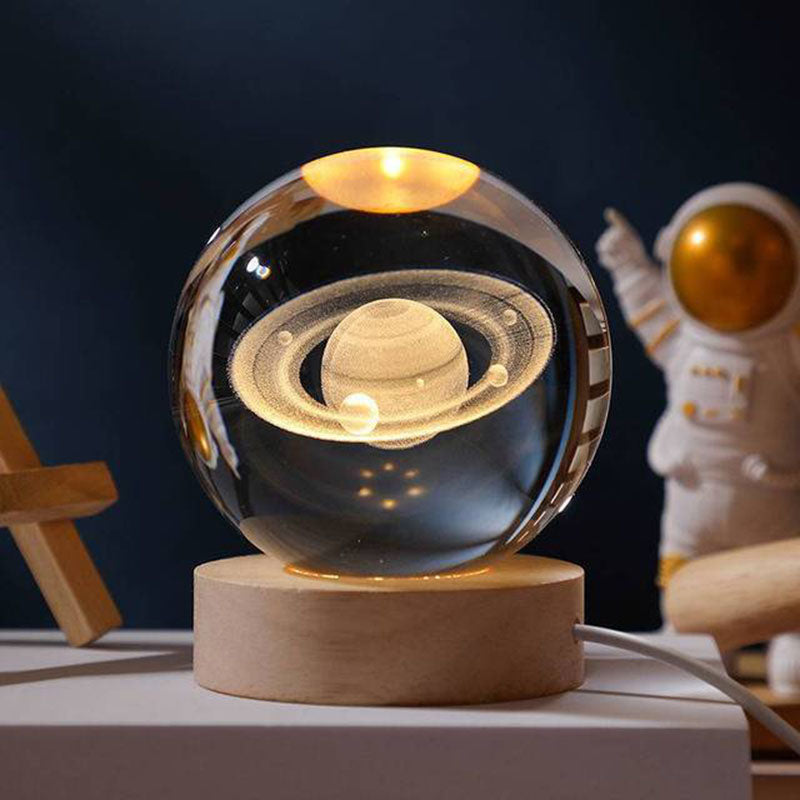 3D Solar System Crystal Ball With LED Light(Buy 2 get Free shipping)