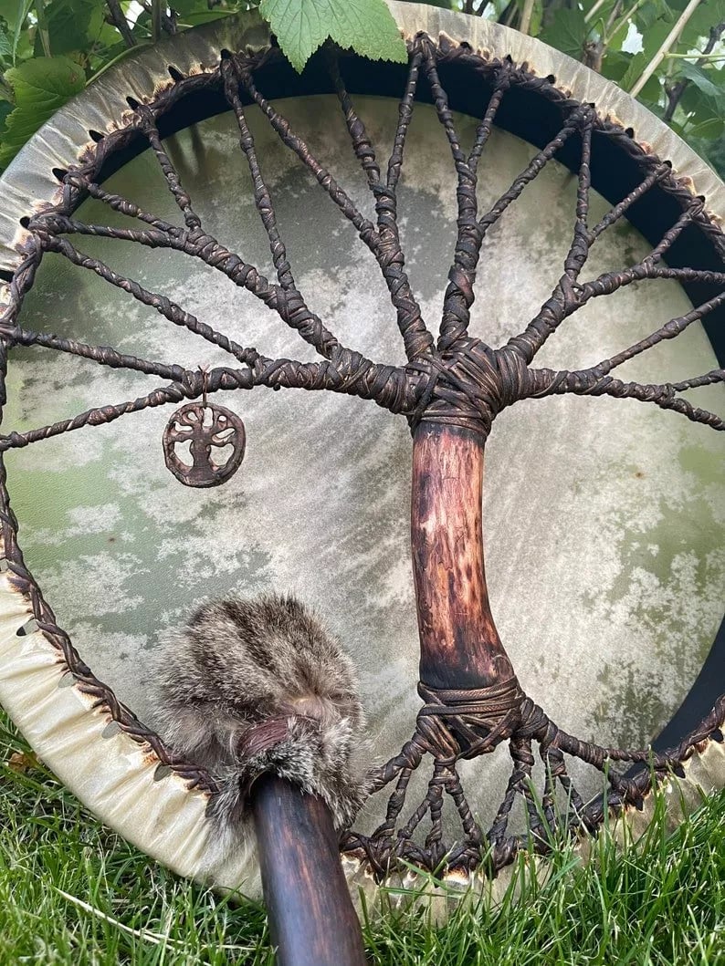 ⏰New Years Sale - 48% Off 🌳Shaman Drums 'Tree of life' Spirit music