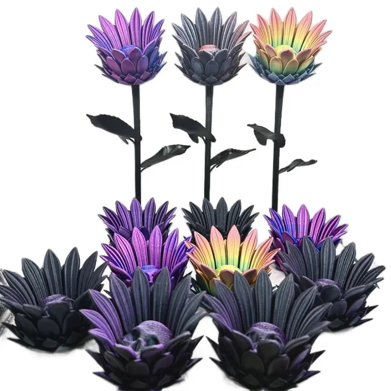 🎁TikTok Last Day Sale - 70% OFF💀Forbidden Sunflower🌻 – Gothic Skull Bloom Decor