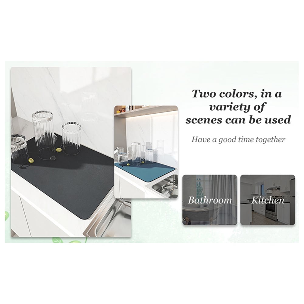 (🔥Last Day Promotion - 50% OFF) 🔥2023 New Kitchen Super Absorbent Draining Mat, Buy 2 Free Shipping