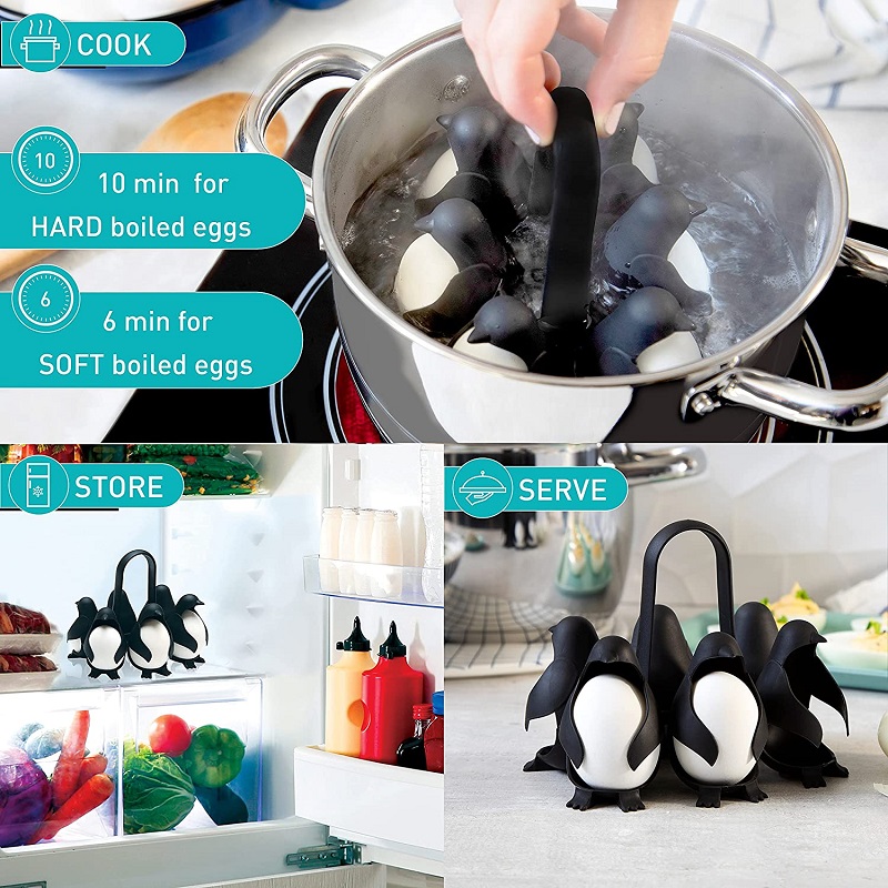 Penguin-Shaped 3-in-1 Cook, Store and Serve Egg Holder(BUY 2 GET 1 FREE)