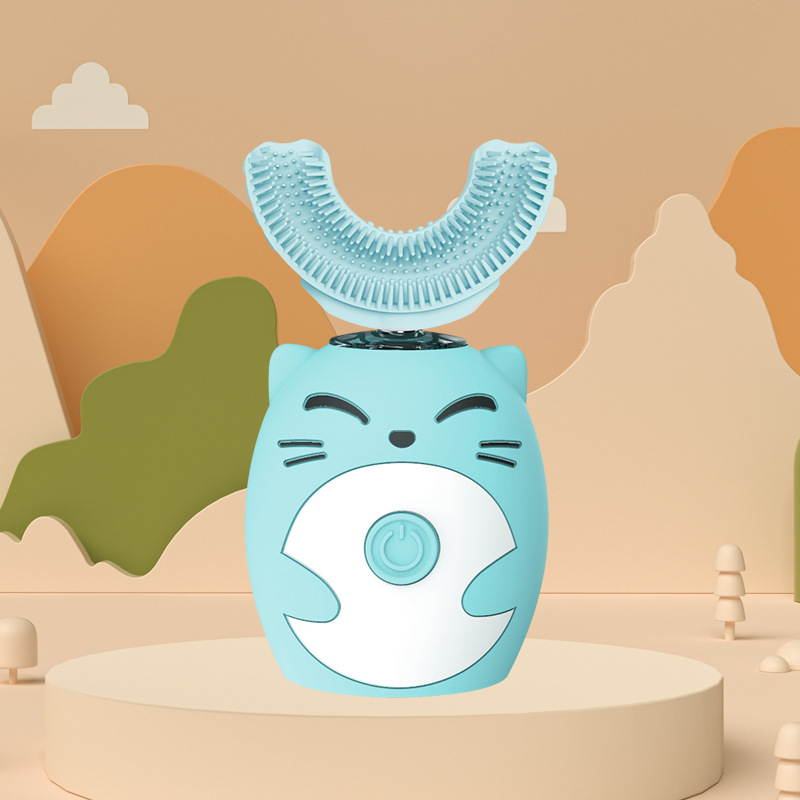 Kids Electric Cartoon U Shape Toothbrush