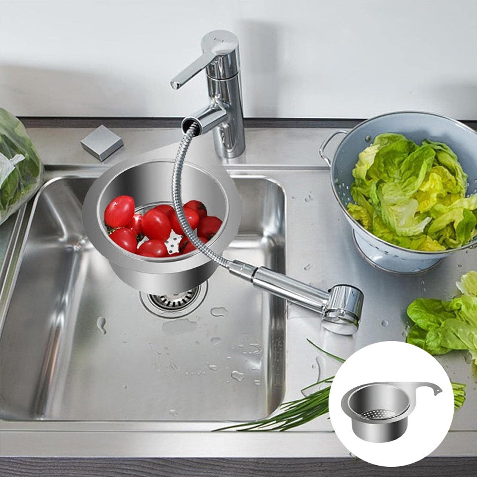 🔥Last Day Promotion 70% OFF🔥Stainless Steel Swan Sink Strainer Basket