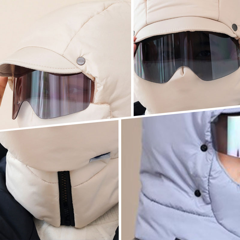 ❄️Winter Special Offer🔥-Windproof Full Cover Outdoor Riding Mask with Glasses