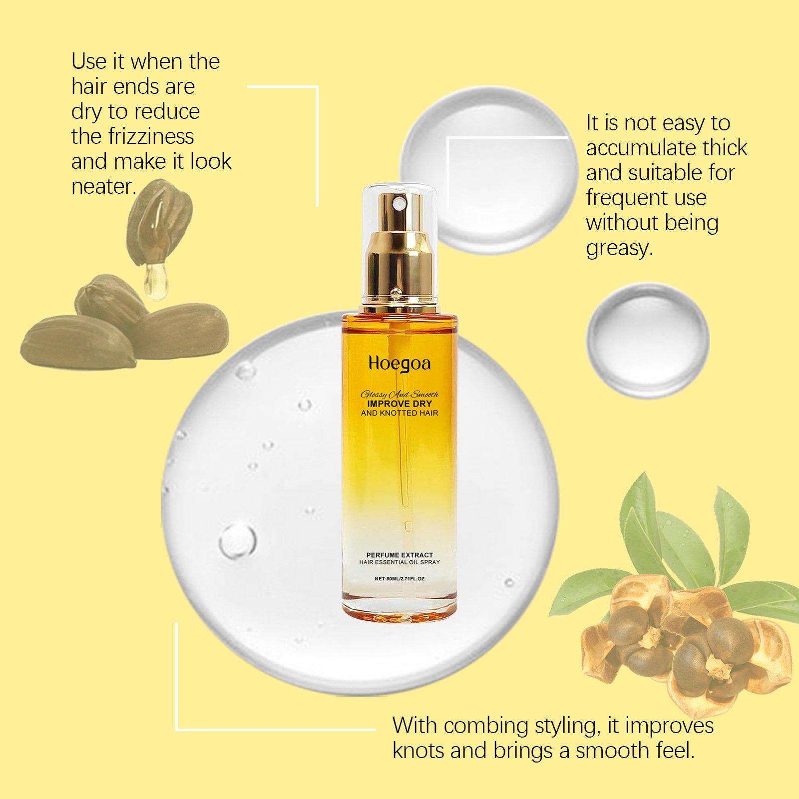 ⏰LAST DAY SALE 50% OFF💥Hoegoa 80ml Conditioning Oil Spray Scalp