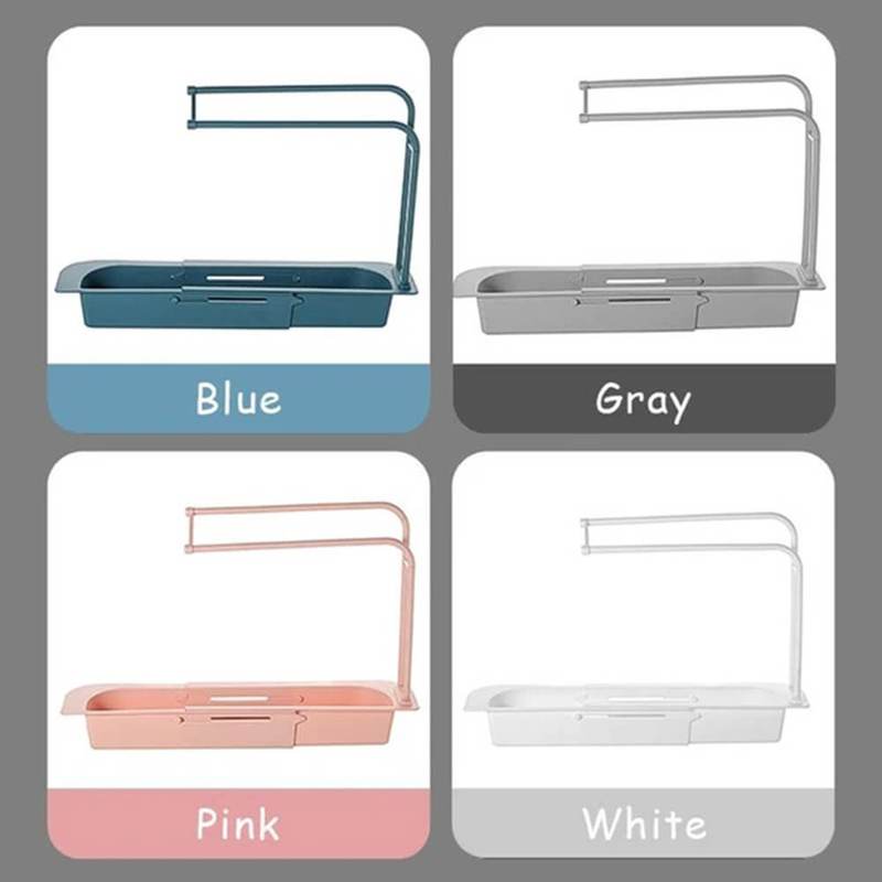 (SUMMER HOT SALE - 50% OFF) Telescopic Sink Storage Rack - Buy 2 Get Extra 10% OFF