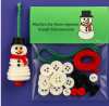 ☃️ DIY-Knopf-Schneemann-Ornament-Kit- schnell versendet