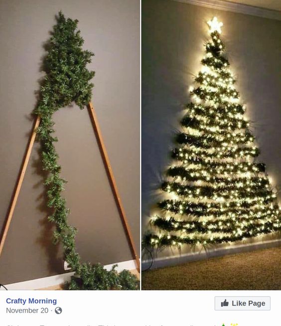 🔥Last Day Promotion 48% OFF-🎄-DIY Wall Mounted Christmas Trees with Light✨