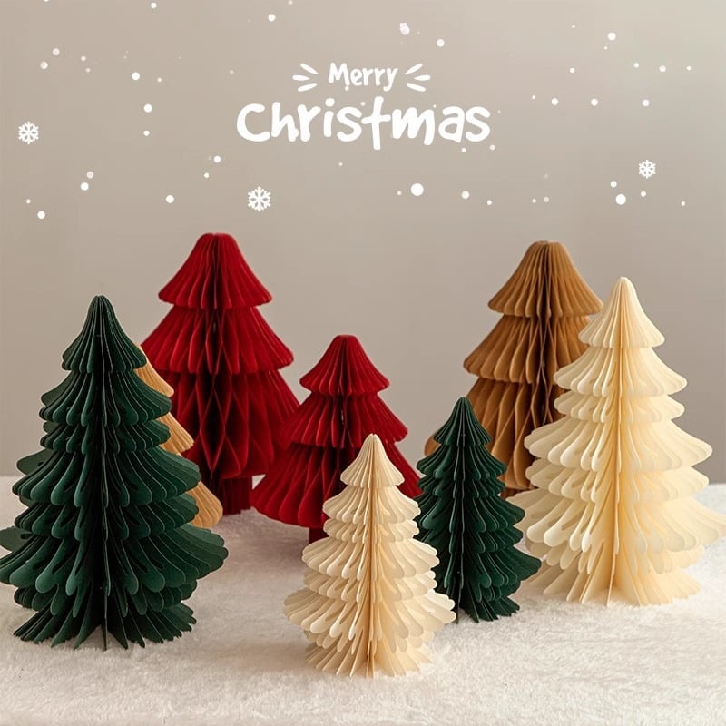 🔥Last Day Promotion 70% OFF🔥Foldable Honeycomb Paper Christmas Trees