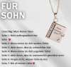 🎁💗Meine kleine Stern-Buch-Kette für Tochter & Sohn, Geburtstagsgeschenk, Abschluss-Schmuck der Liebe