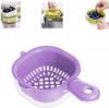 🔥Last Day Promotion - 60% OFF🎁Kitchen Dual-Layer Draining Basket with Handle🍎🍑🍆