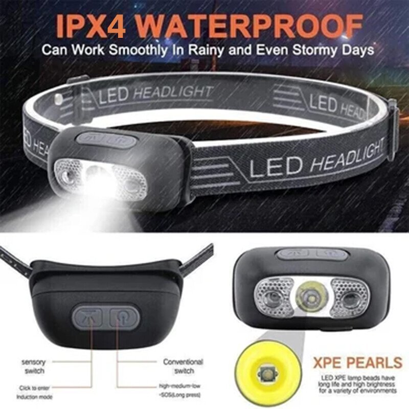 (🎄Early Christma Hot Sale-48% OFF)LED Sensor Headlight(🔥BUY 2 SAVE $4)