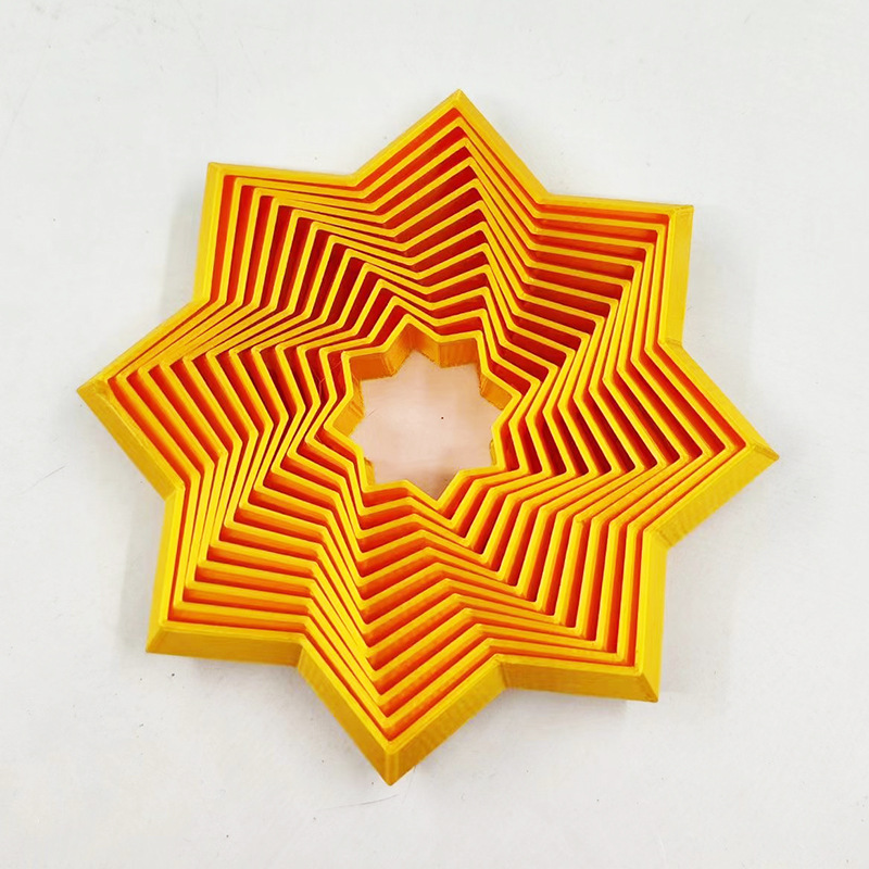 🔥Last Day 50% OFF⚡3D-Printed Fractal Fidget Star🎁Buy 2 Save 10% & Free Shipping