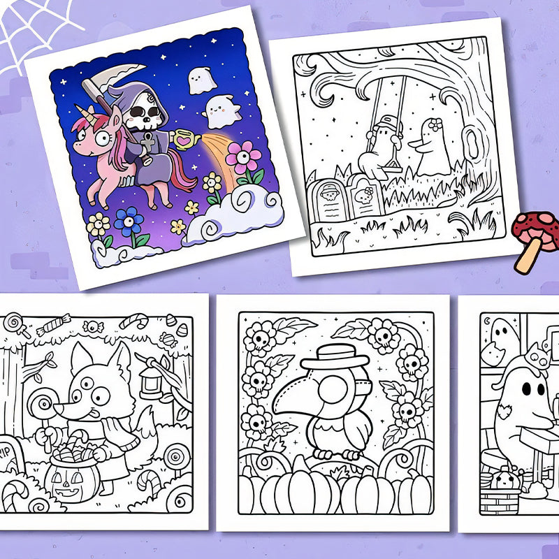 Spooky Cutie: Coloring Book for Adults and Teens