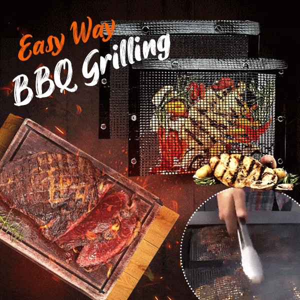 (BAU MORE SAVE MORE)  REUSABLE NON-STICK BBQ MESH GRILL BAGS