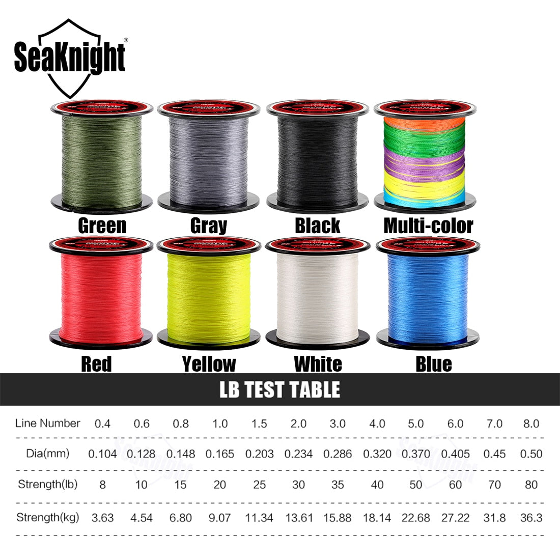🎣 Summer Sale-30% OFF🐠Sea Knight 4 Strands 300M Fishing Line