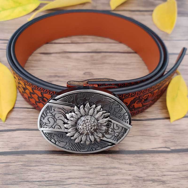🎅Last Day Sale 50% OFF🌲Fashion Punk Genuine Leather Belt With Knife