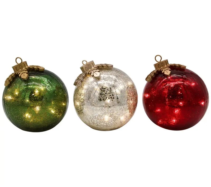 🎄TikTok Christmas Sale -70% OFF🎅Glass Tabletop Christmas Ornaments[3ct]🔔🎁