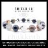 Shield III Shungite & Labradorite Bracelet with 8 Premium