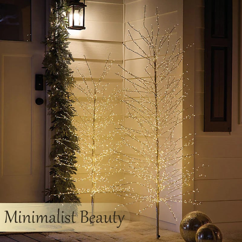 ✨4' Pre-Lit Starburst Gold Artificial Christmas Tree with 500 Warm White Twinkling LED Lights🎄🌟