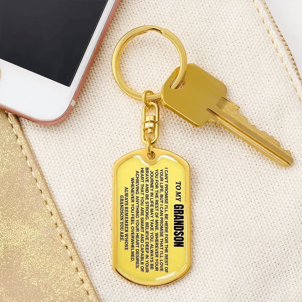 🎁Last Day 49%--🔥 To My Grandchildren - Remember Whose Grandchildren You Are - Unique Keychain