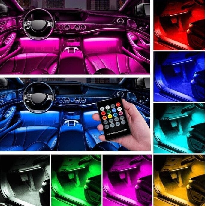 🎉LAST DAY -70%OFF - 🔥Car Interior Ambient Lights- (Contains 4 light bars)