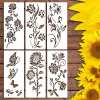 🏡Last Day 50% OFF -Garden Fence Large Flower Stencils🌻DIY Decoration