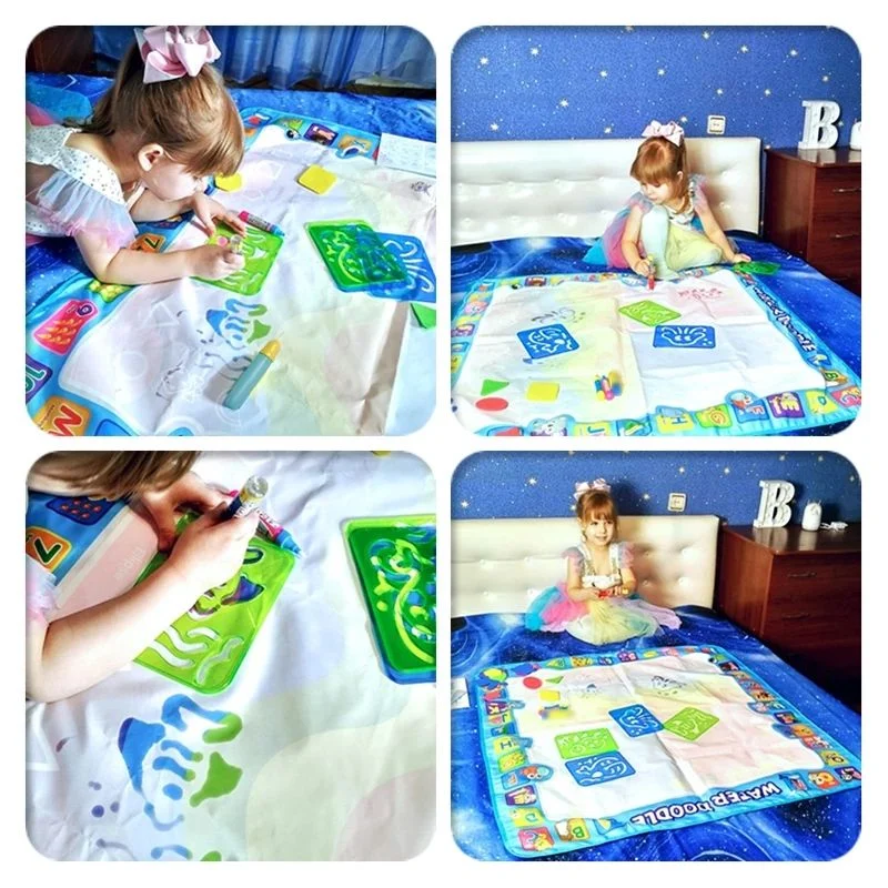 🔥🎁5th Anniversary Sale-70% OFF Today- Water Doodle Mat ,Aqua Painting Drawing Mat Mess Free Learning Toy Mat