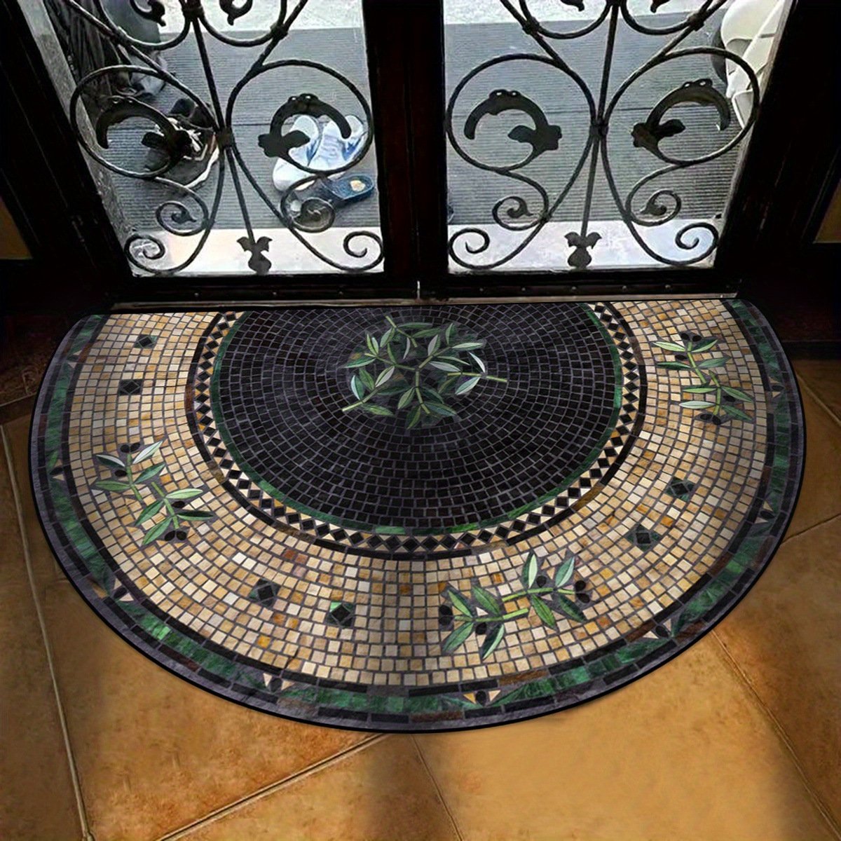 🎁TikTok Last Day Sale - 70% OFF💖Boho Style Semicircular Door Mat - Non Slip Soft Floor Carpet