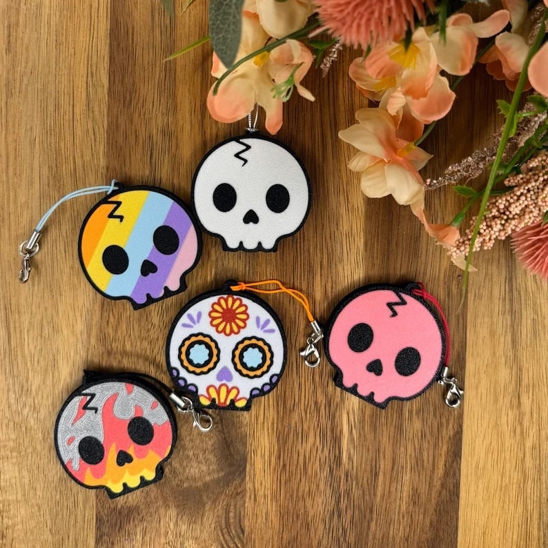 ✨2024 Spooky Skull Cute Soda Can Tab Opener with Keychain strap👻🔥